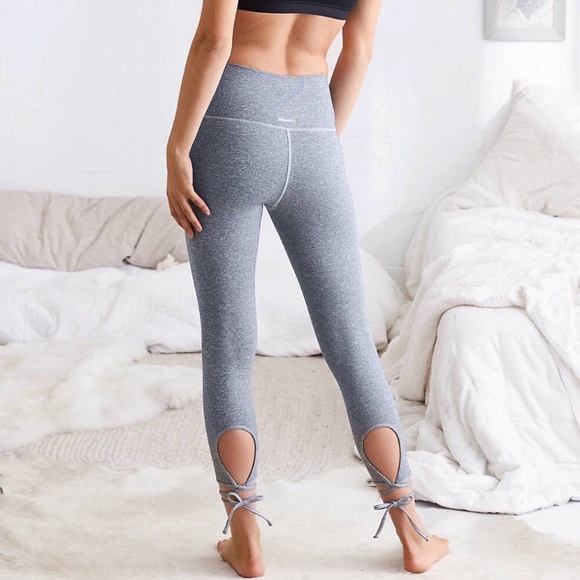 aerie Pants - NWOT Aerie Lace Up Leggings Gray